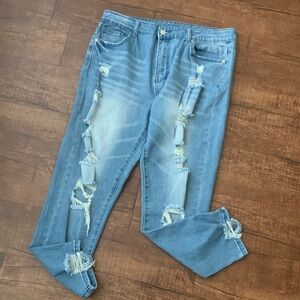 Unbranded distressed skinny jeans